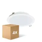 Multipack 4x Philips LED Downlight Lediniare DN065B Meta lWhite 12W 1200lm 110D - 830-840-865 CCT | 175mm - Cutout 150mm - IP20
